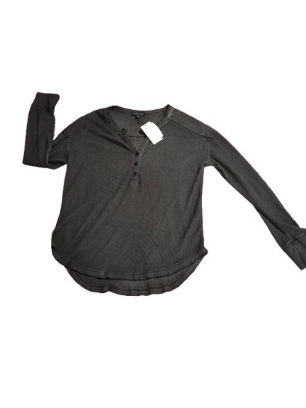 Sanctuary Gray Thermal Shirt Women's Size Large